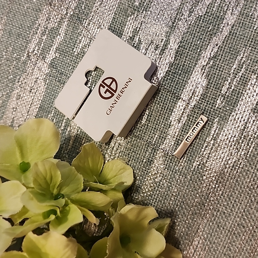 Giani Bernini mommy Polished Bar Necklace